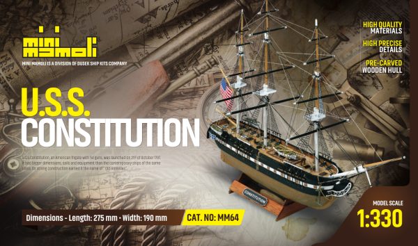 USS Constitution Model Boat Kit - Mini Mamoli (MM64)