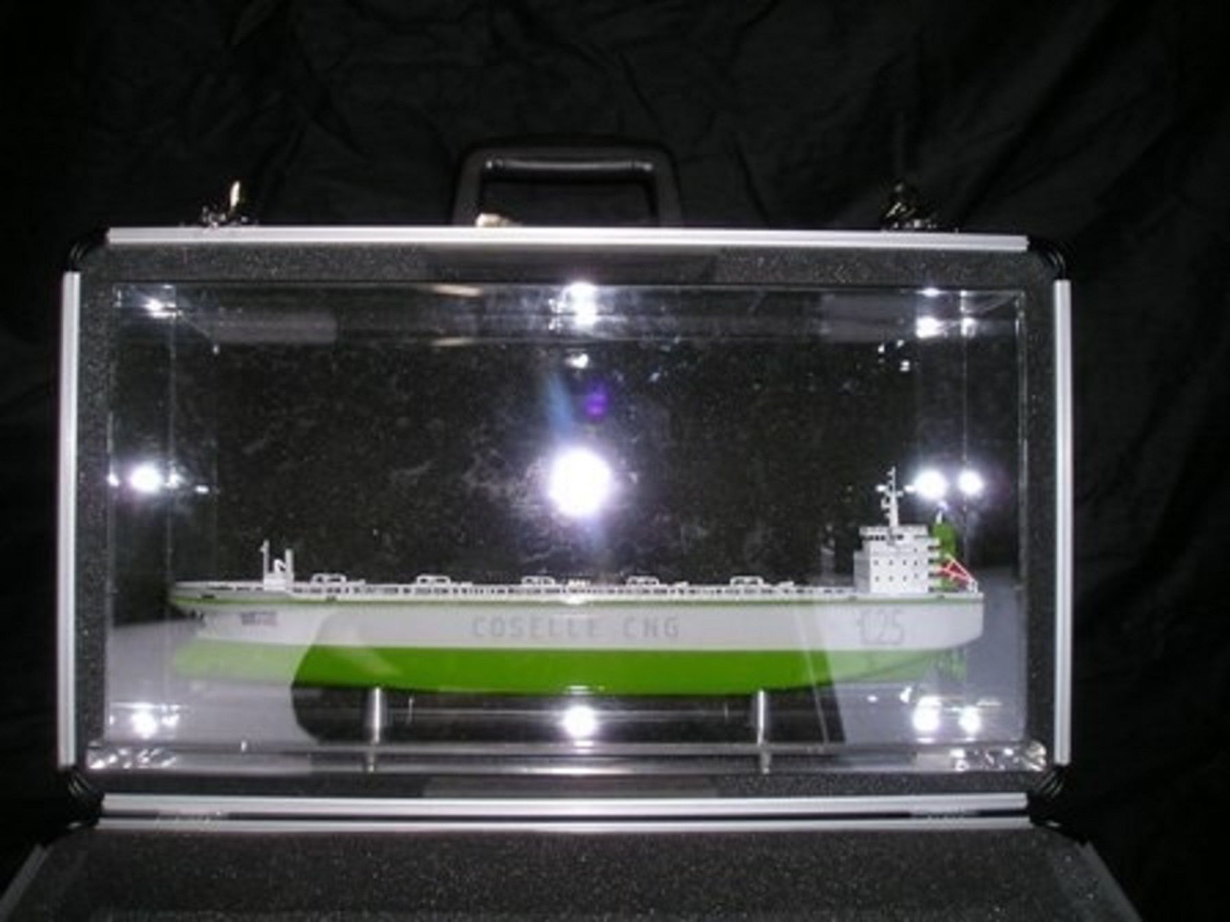 CNG Open Hull model in Display case