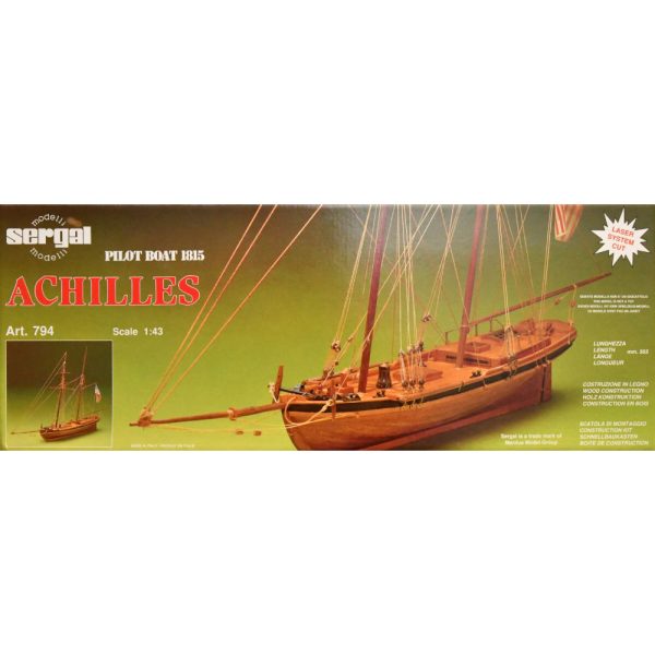 Achilles 1812 Pilot Cutter Ship Model Kit - Sergal (794)