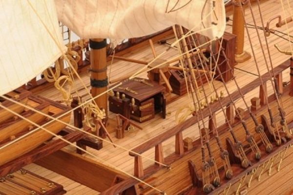 HMS Endeavour Open Hull Model Ship - PSM