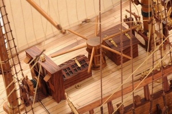 HMS Endeavour Open Hull Model Ship - PSM