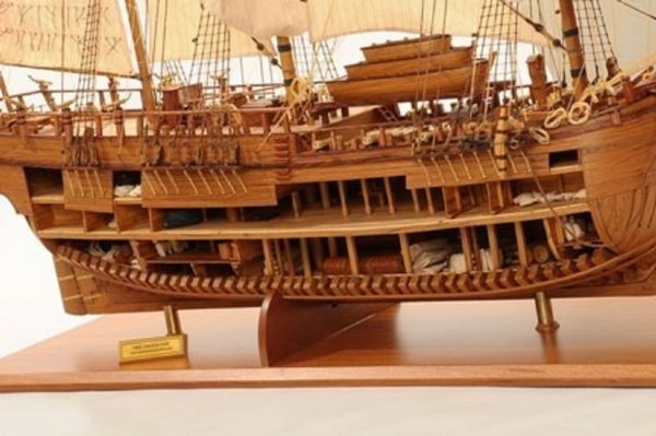 HMS Endeavour Open Hull Model Ship - PSM