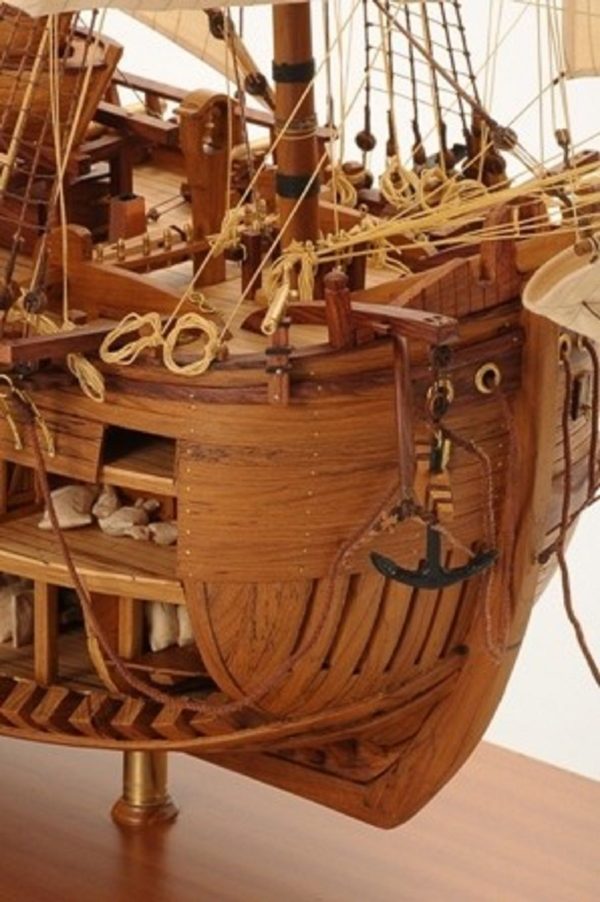 HMS Endeavour Open Hull Model Ship - PSM