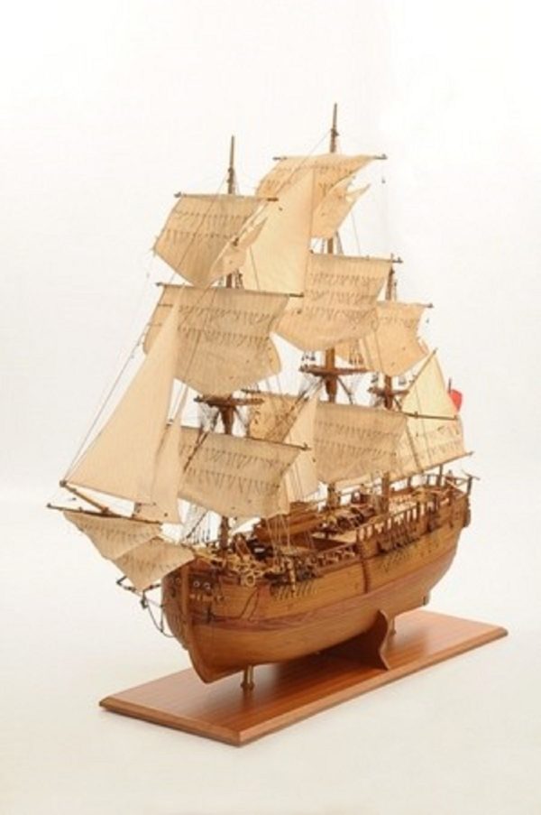 HMS Endeavour Open Hull Model Ship - PSM