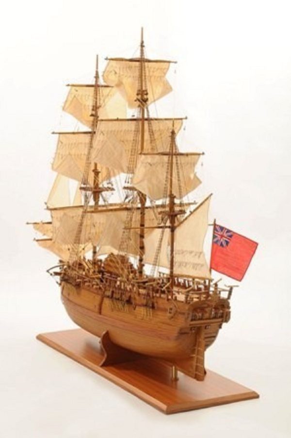 HMS Endeavour Open Hull Model Ship - PSM