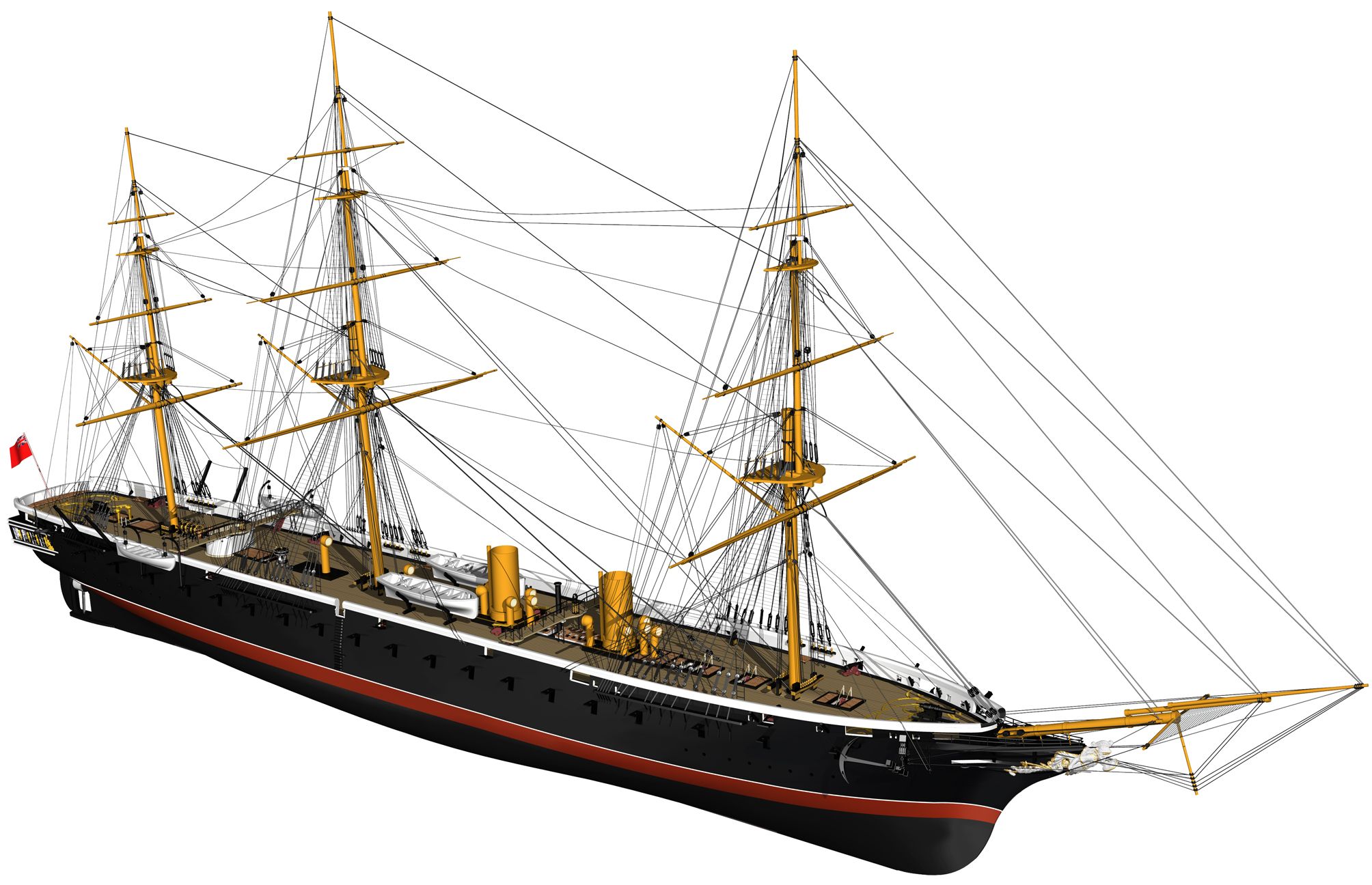 HMS Warrior Model Ship Kit - Billing Boats (B512)