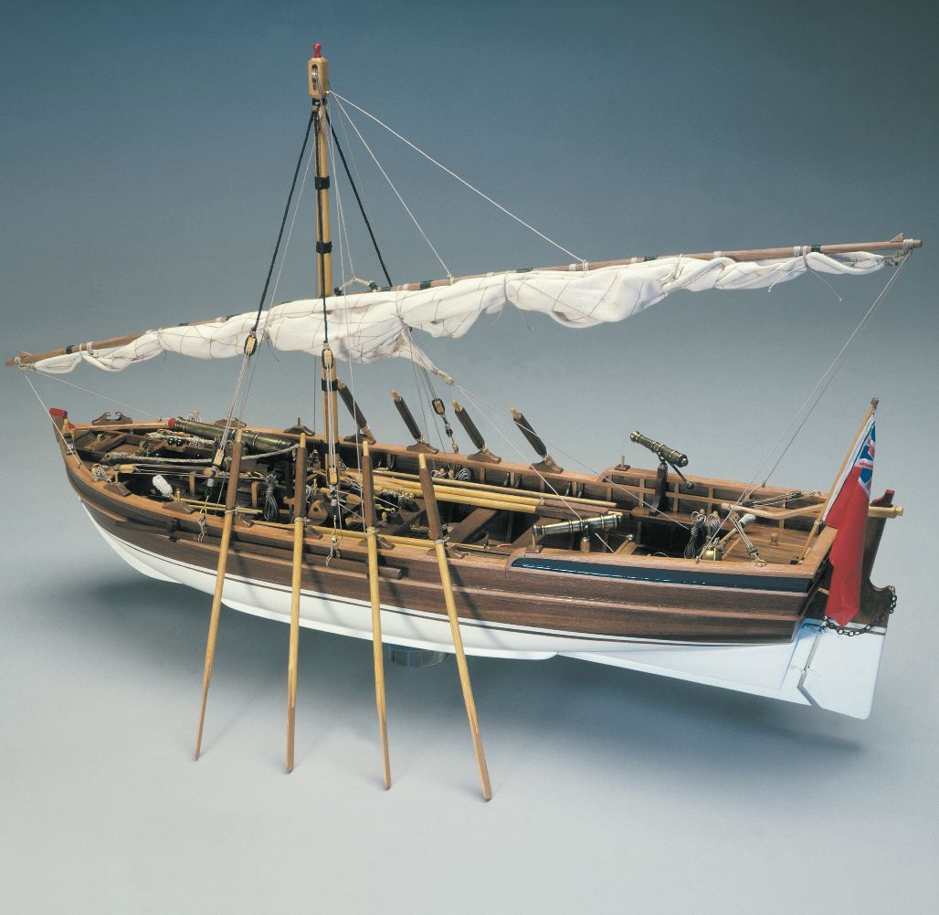 Armed Pinnace, British Navy 1800 Ship Model Kit - Panart (748)