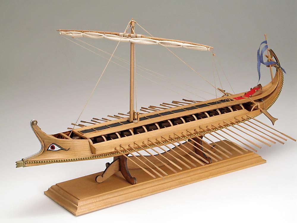 Bireme Greek Warship Model Kit - (Amati 1404)