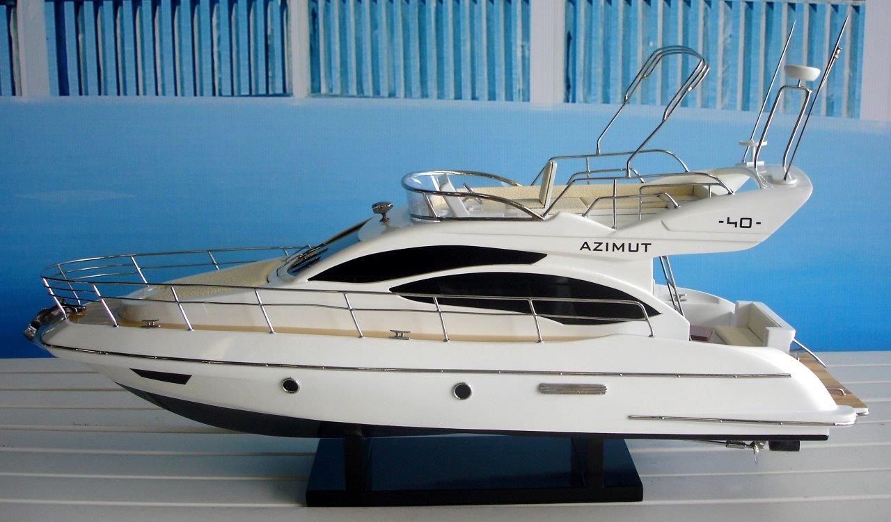 Azimut 40 Wooden Model Ship - GN