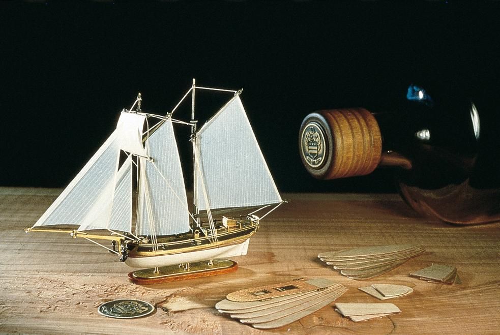 Hannah Schooner in a Bottle Ship Model Kit - Amati (1355)