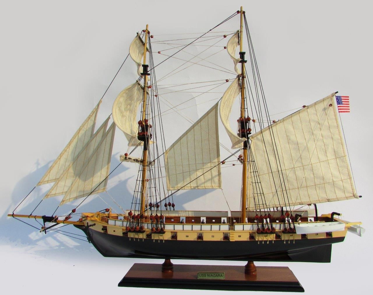 USS Niagara Wooden Model Ship - GN