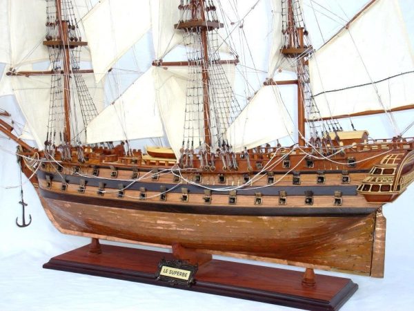 Le Superbe Ship Model with Copper Hull - GN