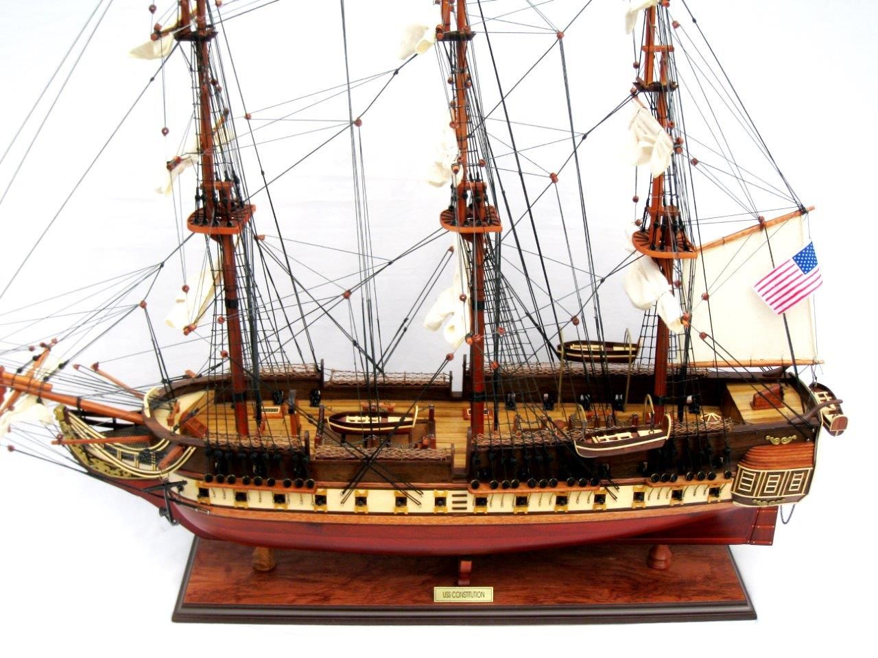 USS Constitution Wooden Model Ship - GN OTW