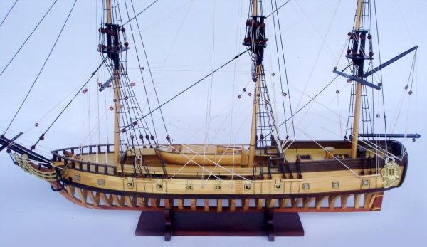 USS Rattlesnake Ship Model with Frame Hull - GN