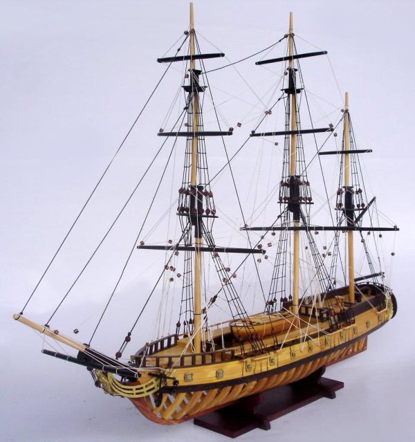 USS Rattlesnake Ship Model with Frame Hull - GN