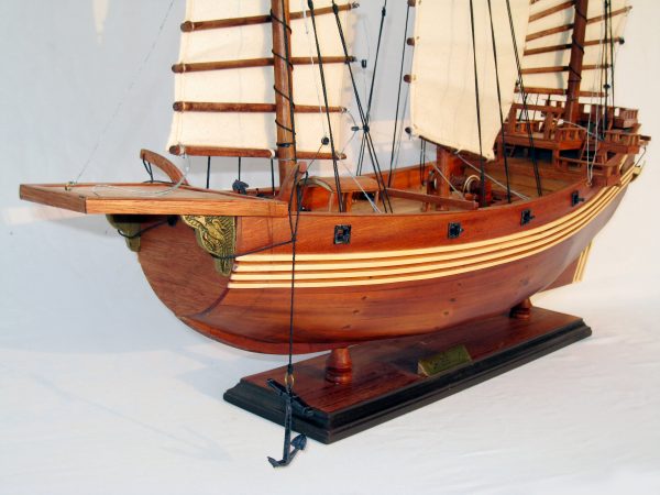 Chinese Junk Wooden Model Ship - GN