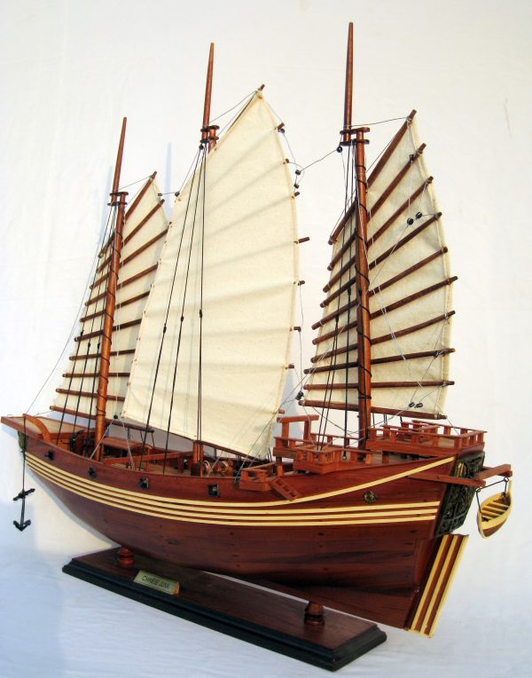 Chinese Junk Wooden Model Ship - GN