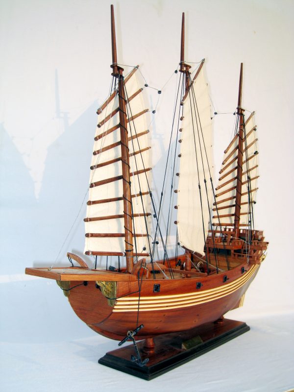 Chinese Junk Wooden Model Ship - GN