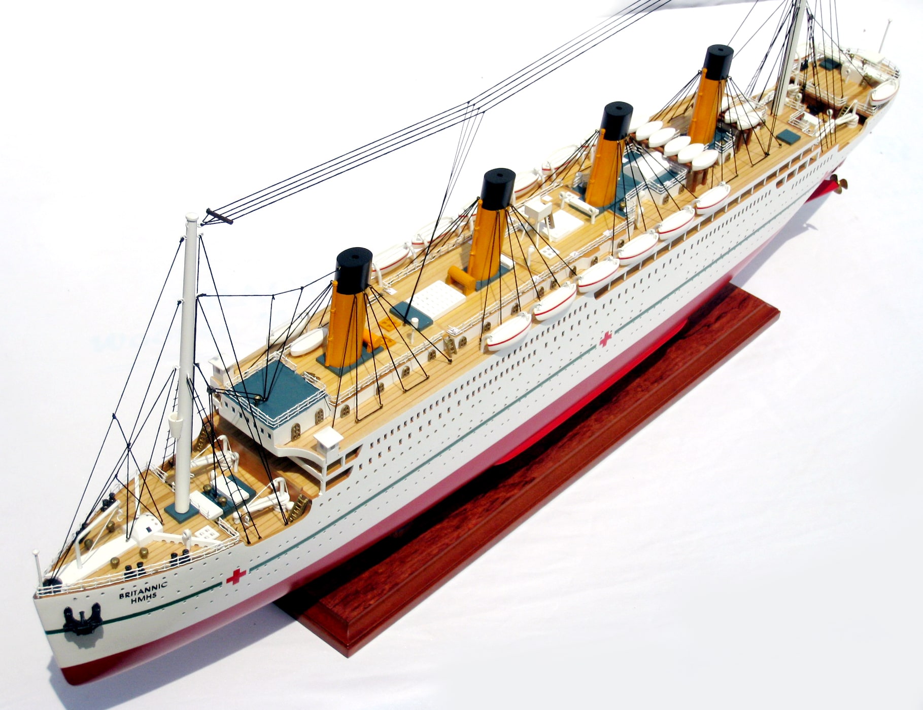 HMHS Britannic Wooden Model Ship - GN OTW