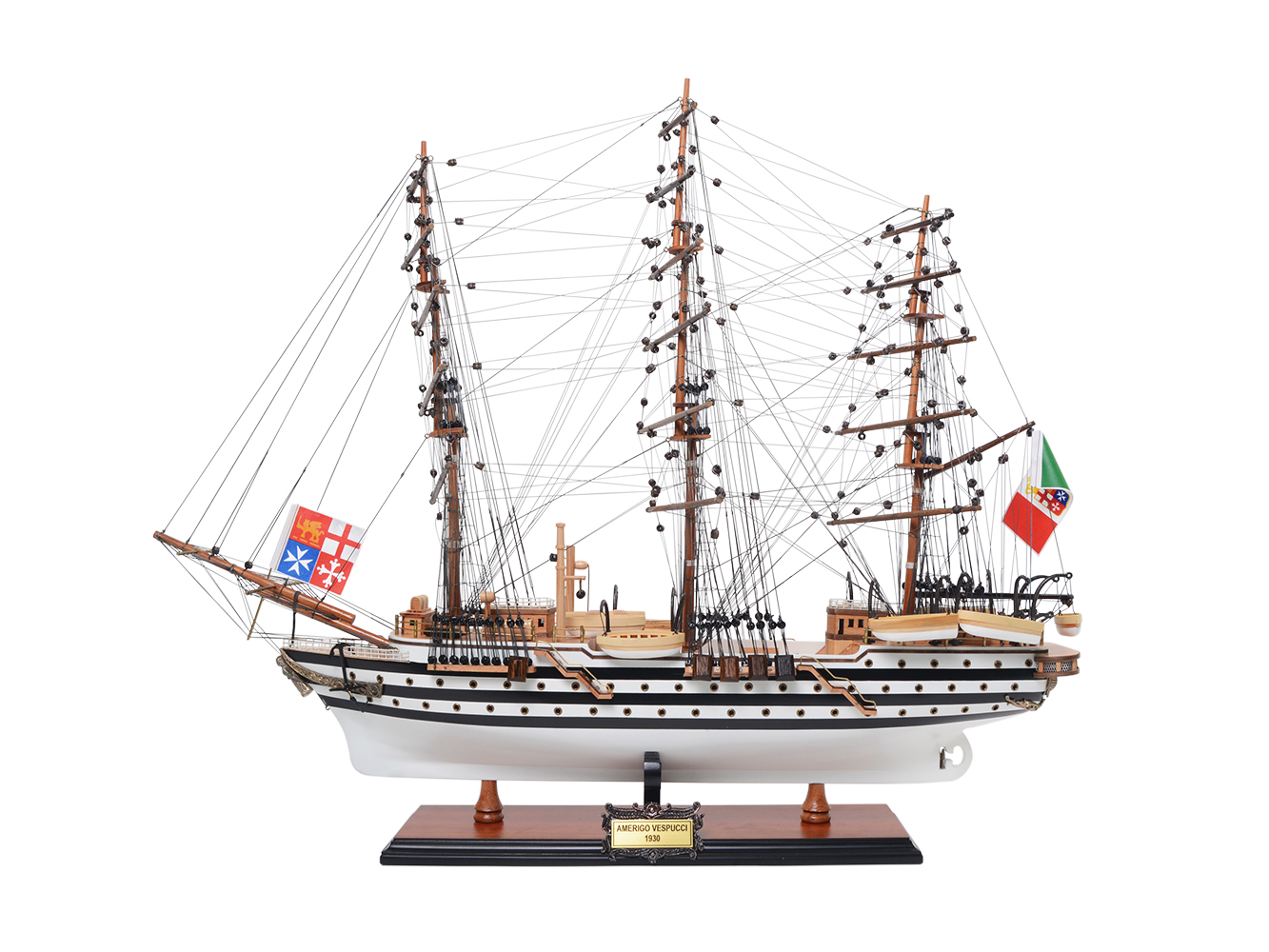 Amerigo Vespucci Model Ship Painted Medium - OMH (T382)