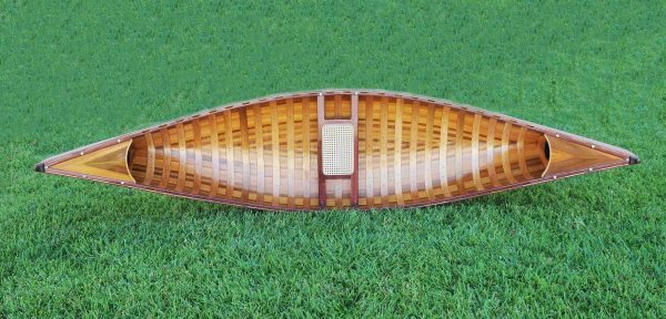 Red Ribbed Canoe with Curved Bow (10ft) - OMH (K019)