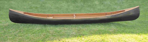 Ribbed Dark Stained Canoe (18ft) - OMH (K045)