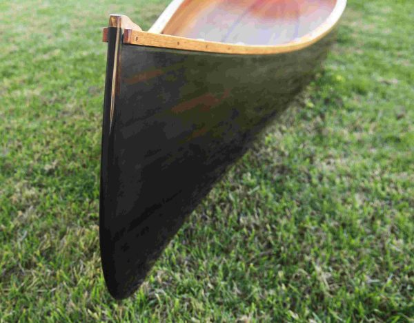 Ribbed Dark Stained Canoe (18ft) - OMH (K045)