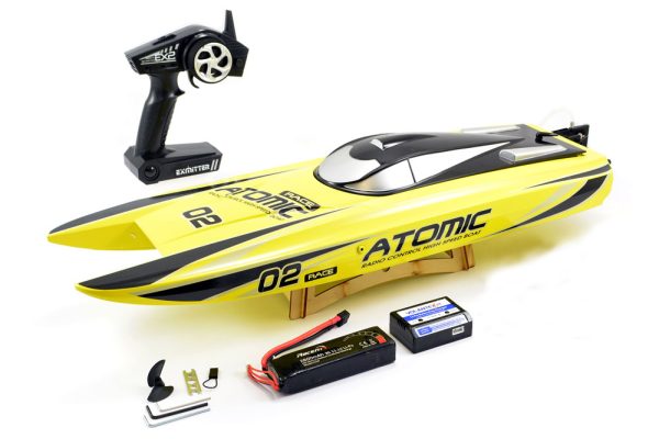 Racent Atomic 70CM Brushless Racing Boat ARTR Yellow - Volantex (V792-4Y)