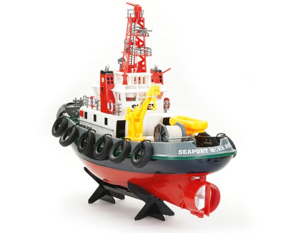 Tug Work Boat 5CH 2.4GHZ W/Water Hose Function RTR - Heng Long (HL3810)