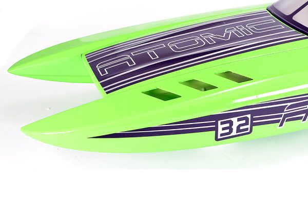 Atomic SR85 Brushless Boat (No Batt) Green ARTR - Volantex (V798-3)